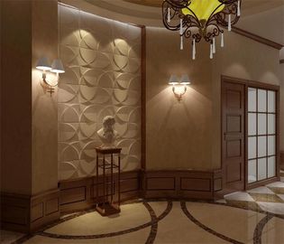 カスタマイズされた 3D はホテルの装飾の壁紙と結婚する壁パネルを織りました
