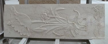 自然なベージュ大理石 3d の壁の panelling