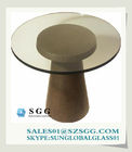 回転ガラス コーヒー テーブル（の長方形円形、楕円形、正方形）