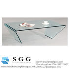 A の良質 46x28 長方形によって曲げられるガラス低い小テーブルを等級別にして下さい