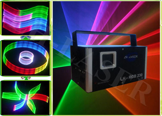 第 2/3D 512 SD カードが付いている多色の RGB ディスコ DJ のレーザー光線 1200MW